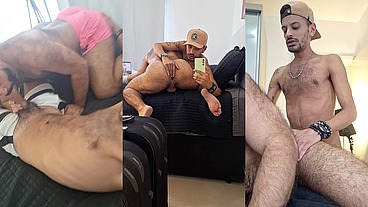 Vídeo Novo - Boyzão ursão do centro de São Paulo se apaixonou pelo meu pauzão socado no rabo peludo dele - Edição com novas cenas - Foda completa