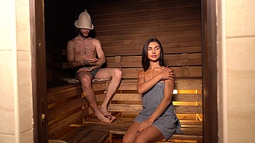 It was already hot in the bathhouse, but then a stranger came in