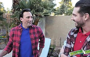 Lucky dads gets tied up by their stepdaughters and their cocks gets to work