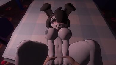 FNAF Chica Futa Doggy Style Pov Big Boobs Rough Blowjob