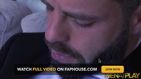 MENATPLAY - Suited bearded Hector De Silva cums on his shoes