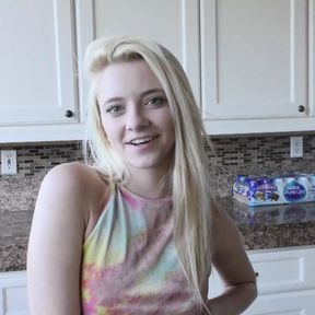 Watch Cute Blonde Teen Riley Star Hop up on Her Step Daddies Cock