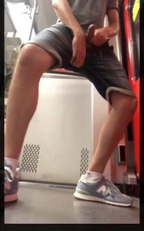 Outdoor Handjob by a Daring Twink on a Train