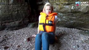Lifejacket and Jeans on the Beach