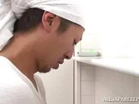 Horny teen Claire Hasumi enjoys a good oral