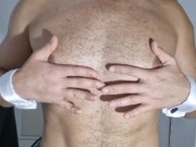 pecs massage chest muscle men