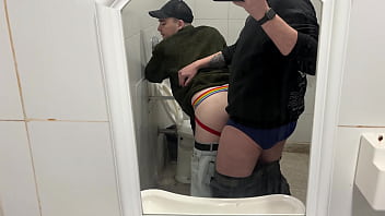 Picked up a Straight Student and Fucked him in Public Toilet [4K]