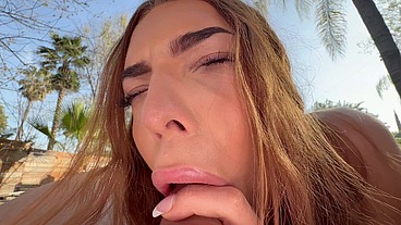 PETITE HORNY SALOME CLLOUT ON MY POV