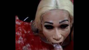 Safada tomando leite