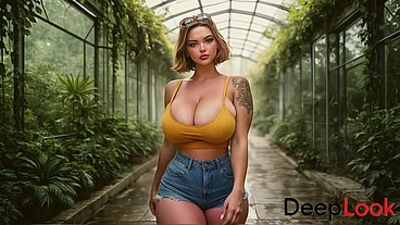 There was an abandoned greenhouse near my house, and I decided to go there to check it out. But suddenly, an old security guard met me there and fucked me hard right on the wet floor.[Ai]