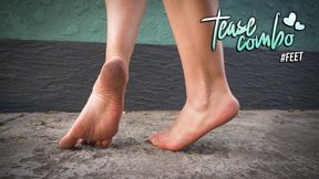 Walking Barefoot On Concrete Dirty Soles Fetish