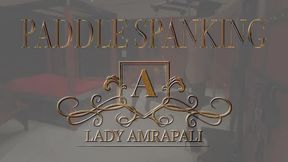 PADDLE SPANKING  Total lenghts 2:59 minutes Spanking Bdsm Slave  LADYAMRAPALI  Herrin Mistress Domina