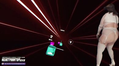 BEAT SABER / In high heels and lingerie