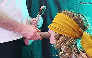 ICE CREAM TASTE GAME. My stepsister swallows my cum- Sheila Moore
