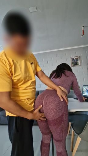 College girl fucked after the GYM