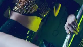 Hot brunette mistress dominates teen sex slave