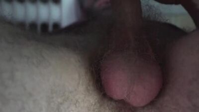 Amateur bear is flashing his pinky hole in this close-up video