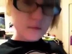 Young Nerdy Girl Shows Off Her Sexy Body
