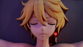 Arlecchino & Aether in Passionate Make Out Session - Genshin Impact 3D Sex Animation