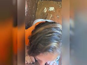 She broke into the church and was caught by the security guard