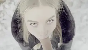 Eighteen Year Old Teen 18+ Is Drilled In The Forest In The Snow