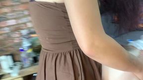 girl fucks her best friend with a double strap on at houseparty