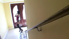 Hot MILFs fuck with double-sided dildo