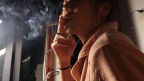 4K Asian Martina smoking enjoyment