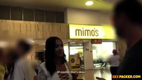 Sultry Latina Street Flirtation Upclose
