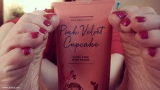 Pink Velvet Cupcake Lotion Foot Te