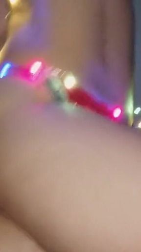 MILF Tangled in Christmas Lights