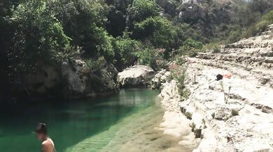 The king fucks his queen in paradise, but was disturbed by a fucking guy