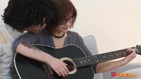 ”Guitar Tutor Shags 18 y. o. Ginger Wannabe College Girl”