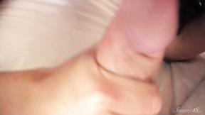 ”Sensual Teen Isabella Covers Her Little Fingers With Snatch Juice!”