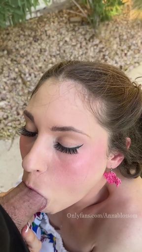 Amateur POV blowjob leading to facial and cumshot