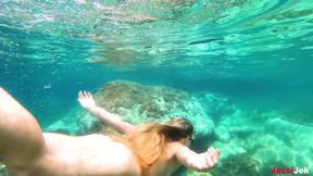 Amazing Underwater Sex with Big Ass Naked Adventures! Wild Anal on Beach Jessijek