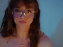 Amateur redhead masturbates then gives a blowjob