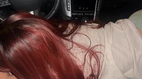 Latina Teen sucks dick for the first time!! Roadhead!! College girl slut!