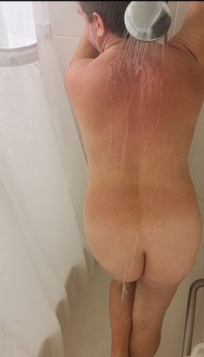 Dancing naked in the shower and teasing my body