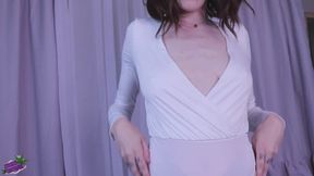 White Body Suit Ass Worship JOI