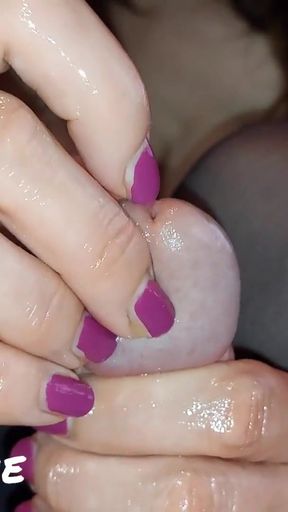 Handjob Technique: Ultimate Penis Edging (Milking-time)   Clip 2