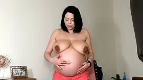 9th Month Pregnant Shione Cooper Bouncing and Suck Boobs