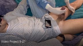 GLOVED SURGEON SUBMITS HER PATIENT TO ELECTRIC PLAY HANDJOB