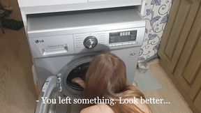 maid stuck in the washer and fucked hard - pussykagelove