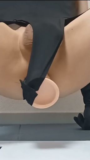 Sissy Kuroko Anal Fist Dildo   Clip 1