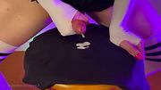 Sweet Trans Girl blows a Huge Cumshot Load