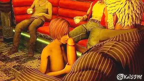 Lisa Hamiltons Seductive Strip Ignites Steamy Gangbang Fantasy Night