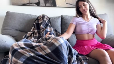 Caught in the Act: Stepsister Takes Over with a Naughty Twist!