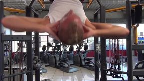 Hot threesome in the gym