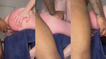 Anal freak Christi gets her ass fucked into submission